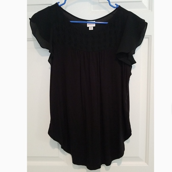 Black Cotton Blouse - Picture 1 of 2